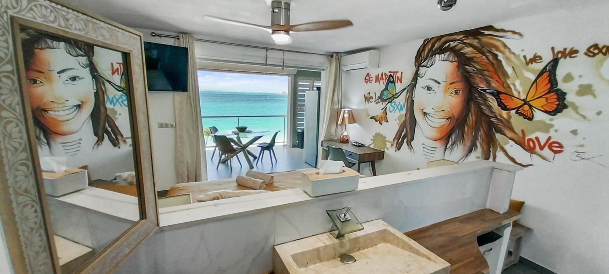 Official Page "Residence Bleu Marine" - Sea View Apartments & Studios - Saint-Martin French Side Grand Case Exterior foto