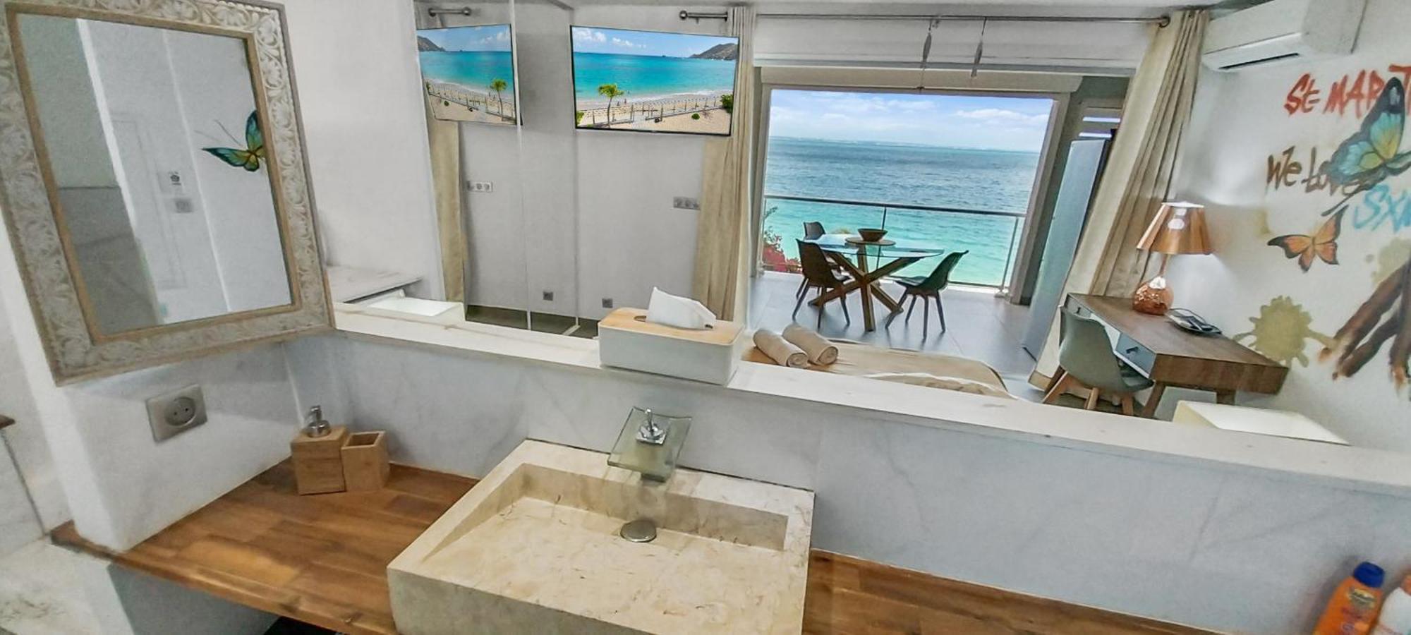 Official Page "Residence Bleu Marine" - Sea View Apartments & Studios - Saint-Martin French Side Grand Case Exterior foto